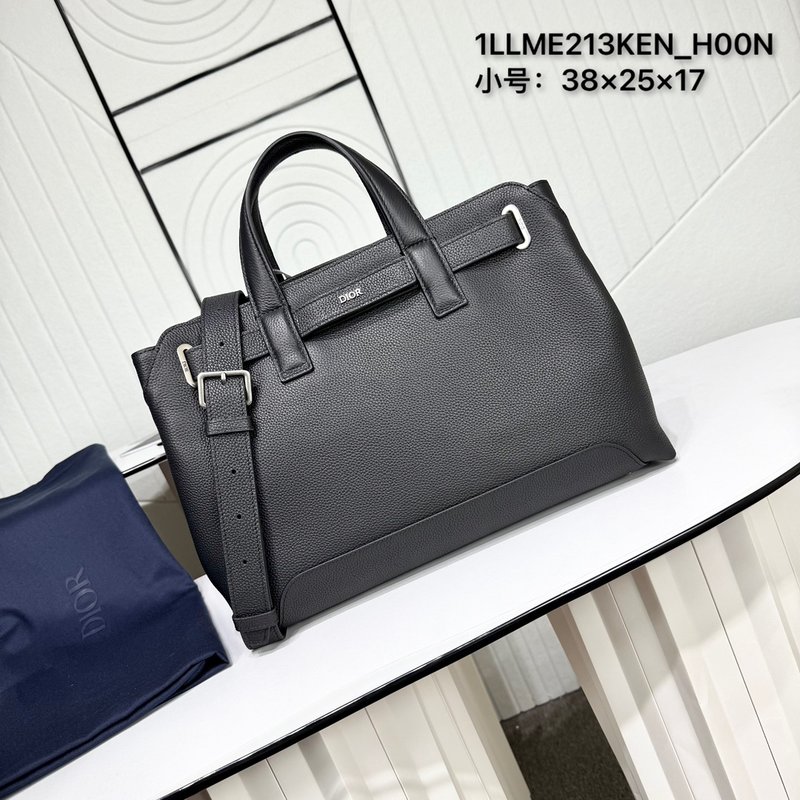 디올 노르망드 스몰 블랙 가죽 핸드백 001-234955