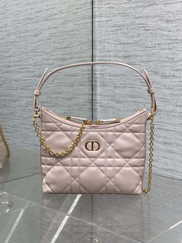 디올 미스 디올 핑크 퀼팅 램스킨 숄더백 001-234995