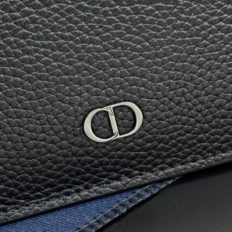 디올 그라비티 프린트 가죽 지퍼 카드홀더 001-234999