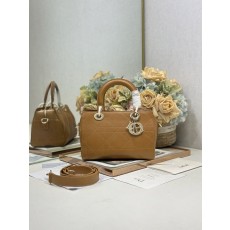 디올 레이디 디올 미니백 베이지 캔버스 001-235069