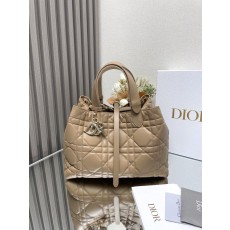 디올 브라운 미디엄 토트백 001-235078