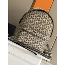 디올 카키색 자카드 프린트 백팩 001-235090