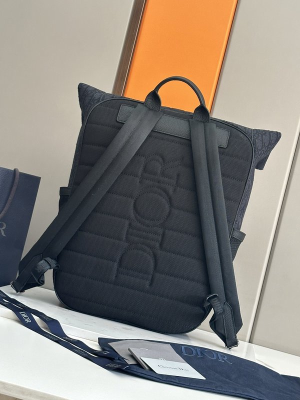 디올 클래식 프린트 롤 탑 백팩 001-235091