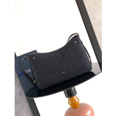 디올 남성 블랙 프린트 지퍼 만두백 001-235105