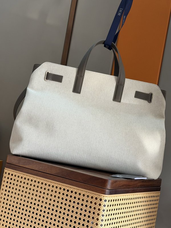 디올 노르망디 대형 토트백 베이지 그레이 001-235120