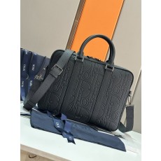 디올 블랙 CD 다이아몬드 캔버스 브리프케이스 001-235140