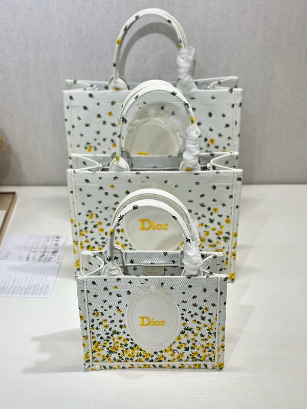 디올 클래식 옐로우 그린 미러 쇼핑백 001-235190