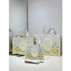 디올 클래식 옐로우 그린 미러 쇼핑백 001-235190