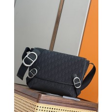 디올 젯 플랩 메신저백 블랙 프린트 001-235223