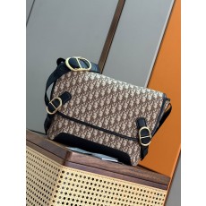 디올 젯 플랩 메신저백 브라운 프린트 001-235224