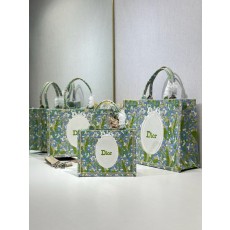 디올 클래식 그린 리프 미러 쇼핑백 001-235267