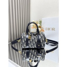 디올 그루브 블루 오블리크 핸드백 001-235274