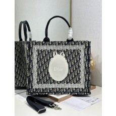디올 블루 자수 토트백 001-235308