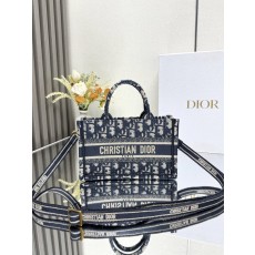 디올 미니 오블리크 블루 북 토트 백 001-235379