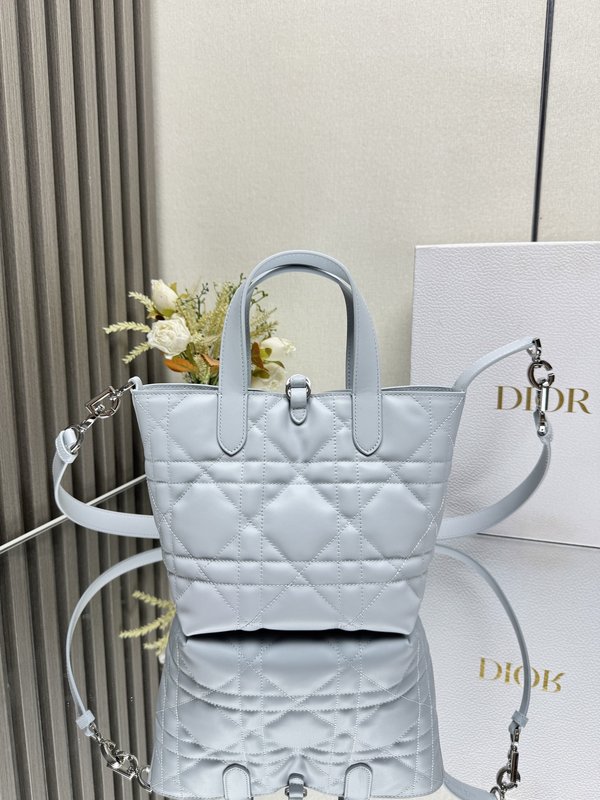 디올 빙하 블루 세로형 핸드백 001-235455