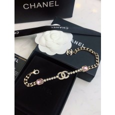 샤넬 스타일 핑크 다이아몬드 팔찌 001-235613