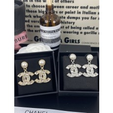 샤넬풍 별 하트 큐빅 진주 펜던트 귀걸이 001-235623