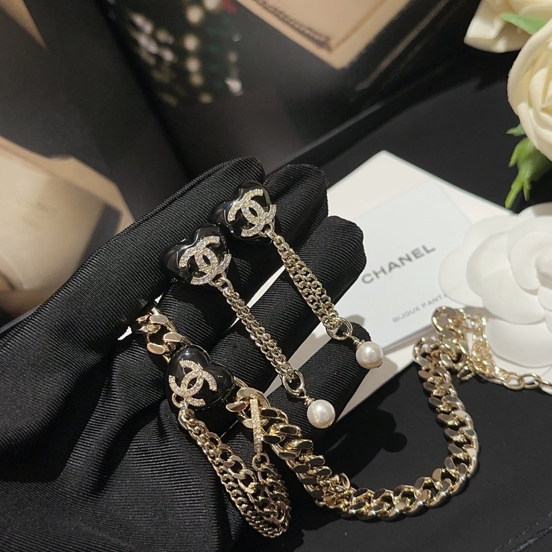 샤넬 스타일 하트 펜던트 목걸이 001-235649