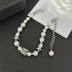 샤넬 스타일 진주 비즈 팔찌 001-235659