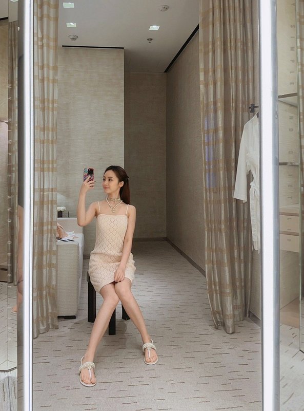 샤넬풍 크리스탈 교차 진주 알파벳 목걸이 001-235681