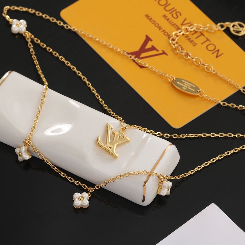 루이 알파벳 L 목걸이 클래식 001-235757