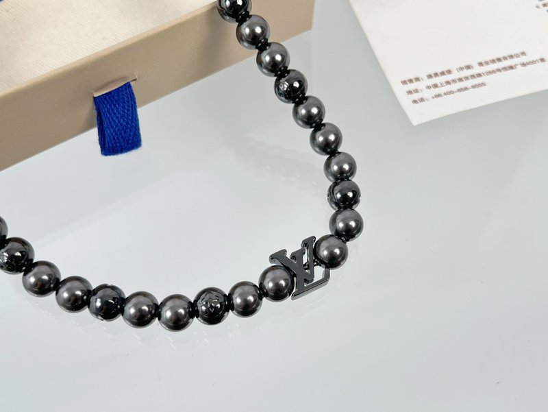 루이비통 모노그램 펄 비즈 목걸이 001-235774
