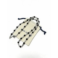 루이 빈티지 실버 마노 목걸이 커플용 001-235790