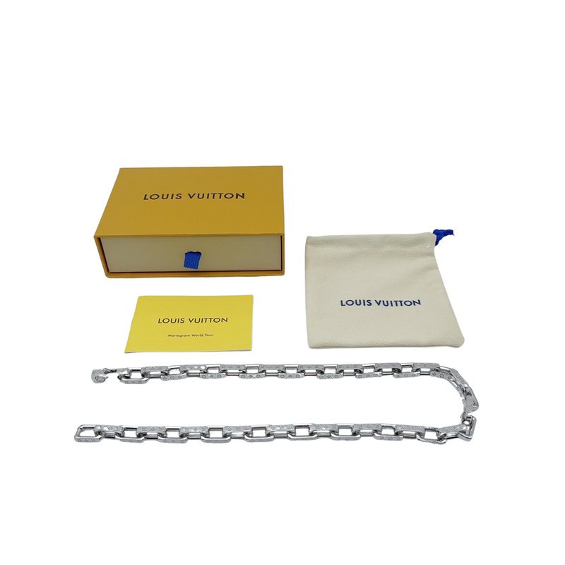 루이비통 모노그램 실버 목걸이 001-235827