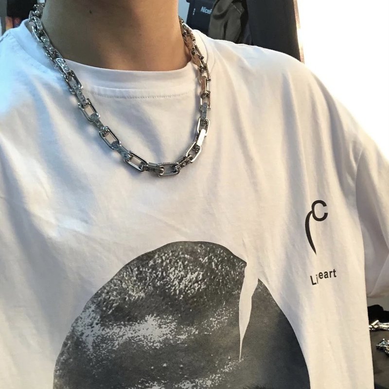 루이비통 모노그램 실버 목걸이 001-235856