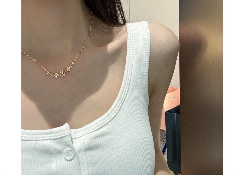 루이 알파벳 L 목걸이 클래식 001-235871