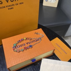 모노그램 파티 에나멜 로고 조절 체인 팔찌 001-235944