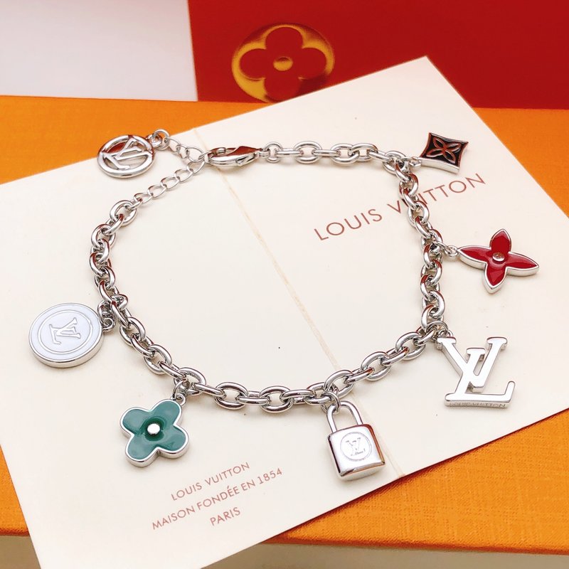 루이 드롭 오일 컬러 황동 팔찌 001-235993