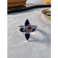루이 스타일 클로버 디자인 반지 001-236052