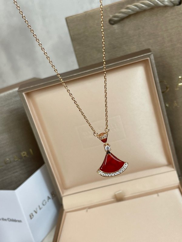불가리 더블 팬 모자이크 진주 목걸이 001-236056