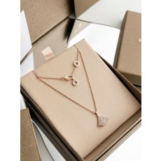 불가리 풀다이아몬드 팬던트 로즈골드 목걸이 001-236100