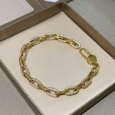 불가리 풀 다이아몬드 V 골드 팔찌 001-236148