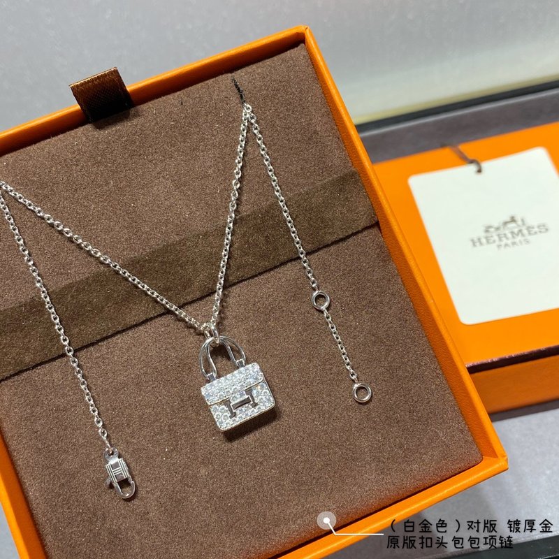 에르메스 스타일 자물쇠 펜던트 목걸이 001-236212
