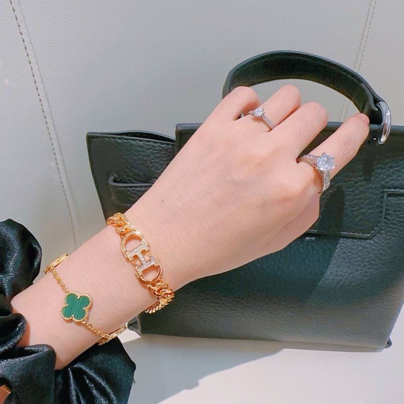 에르메스 스타일 플래티넘 팔찌 001-236227
