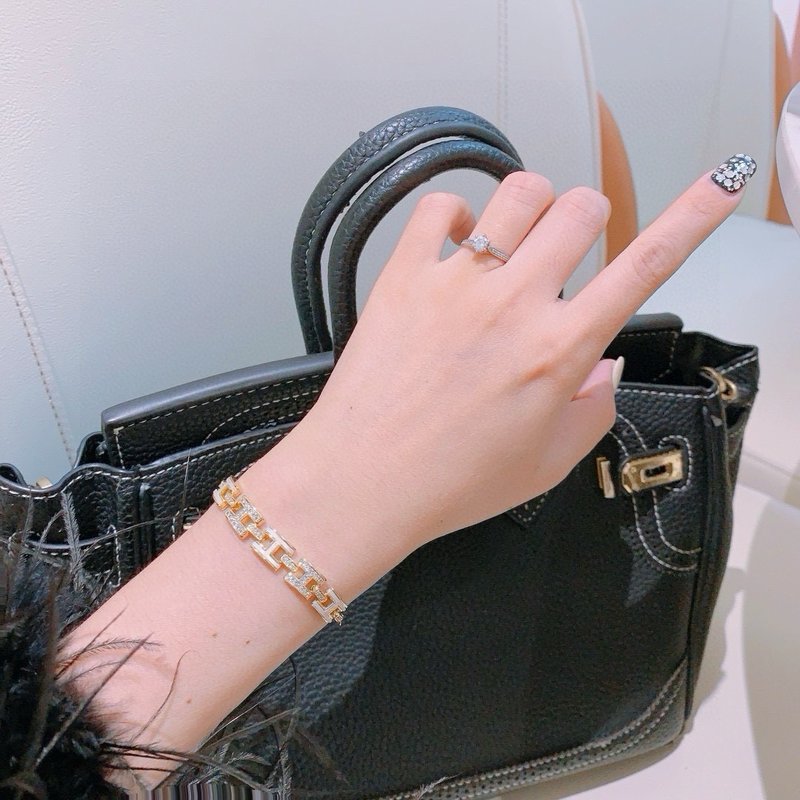 에르메스 스타일 도금 체인 팔찌 001-236248