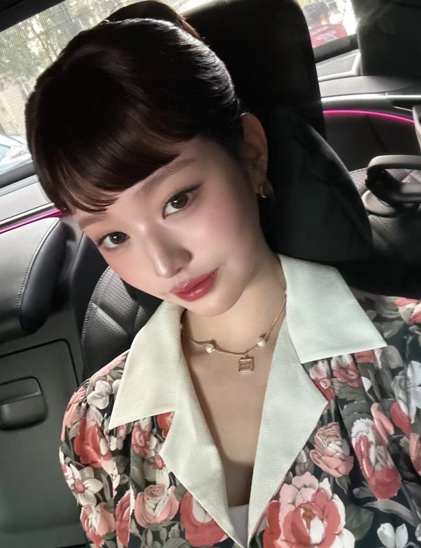 골드 레터 메탈 스퀘어 진주 목걸이 001-236293