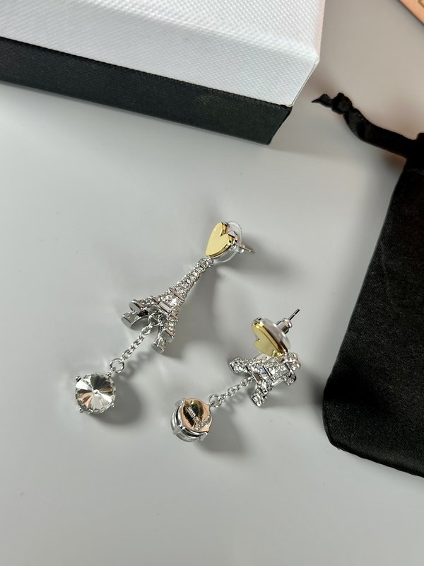 파리 에펠탑 하트 디자인 귀걸이 001-236337