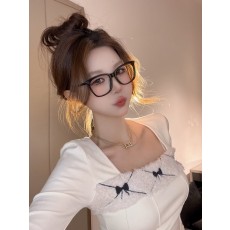 샤넬 레터링 템플 세련된 안경 001-236433