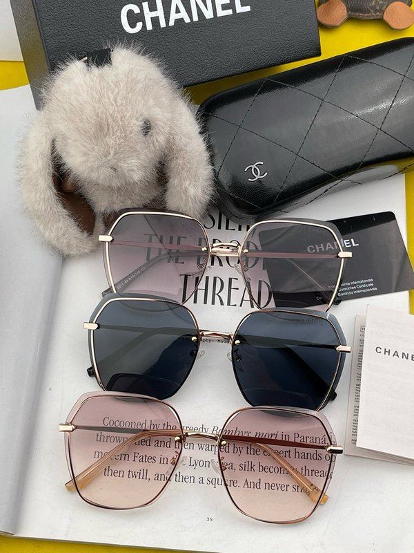 샤넬 신상 나일론 편광 무테 컷팅 선글라스 001-236440