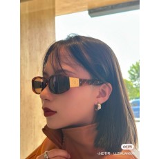 샤넬 빈티지 골드 로고 선글라스 001-236455