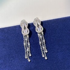 프레드 풀 다이아몬드 링 체인 롱 이어링 001-243054