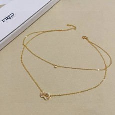 프레드 풀 다이아몬드 더블 8 자 버클 목걸이 001-243064