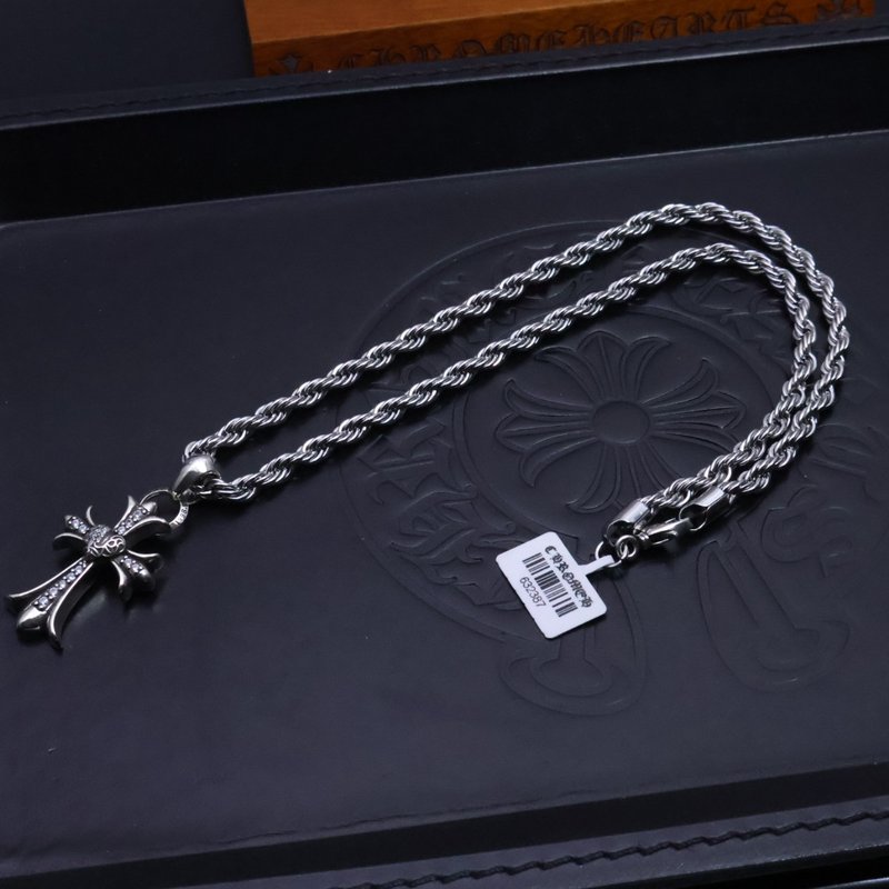 크롬하츠 빈티지 십자가 목걸이 001-243117