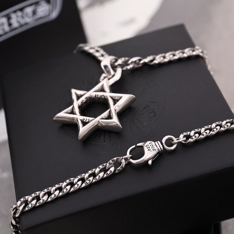 크롬하츠 육각별 펜던트 목걸이 001-243125