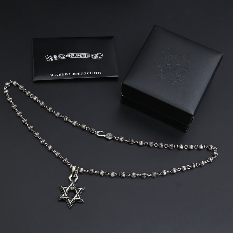 크롬하츠 빈티지 십자가 펜던트 목걸이 001-243130