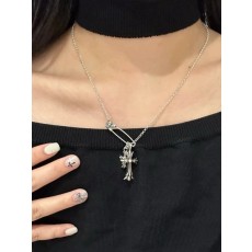 크롬하츠 더블 크로스 핀 목걸이 001-243144